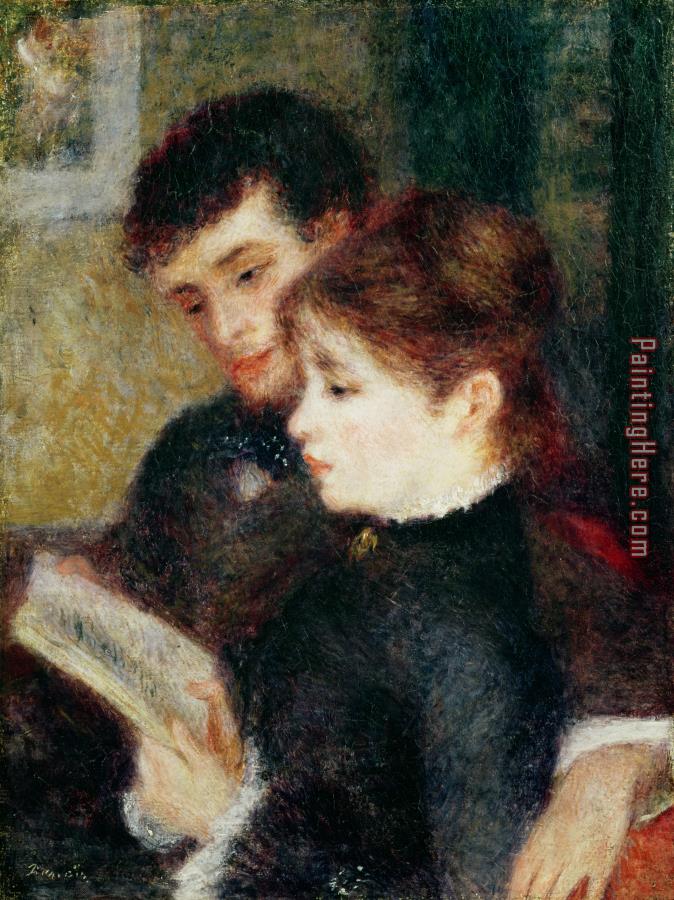 Pierre Auguste Renoir Couple Reading